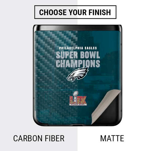 NFL Philadelphia Eagles Super Bowl LIX Champions Galaxy Z Flip Skin
