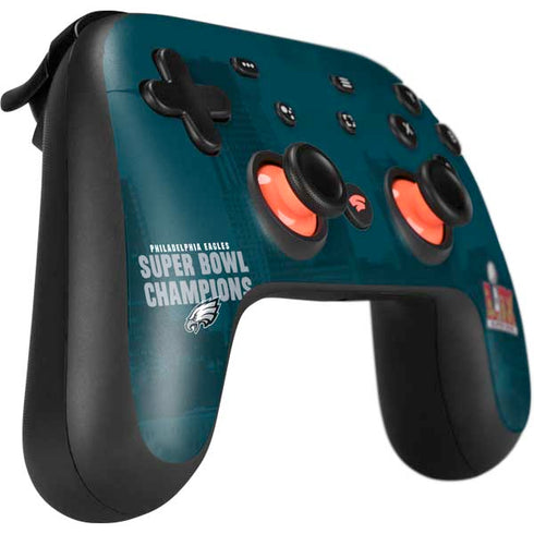 NFL Philadelphia Eagles Super Bowl LIX Champions Google Stadia Controller Skin