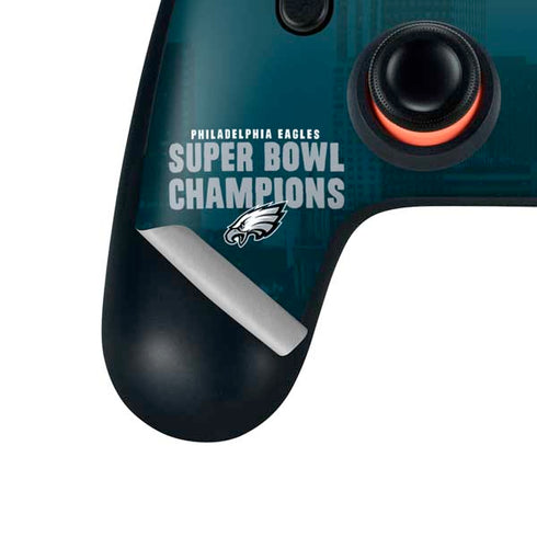 NFL Philadelphia Eagles Super Bowl LIX Champions Google Stadia Controller Skin