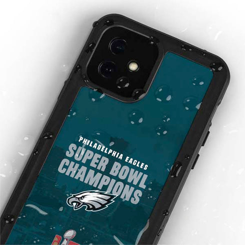 NFL Philadelphia Eagles Super Bowl LIX Champions iPhone 12 Waterproof Case