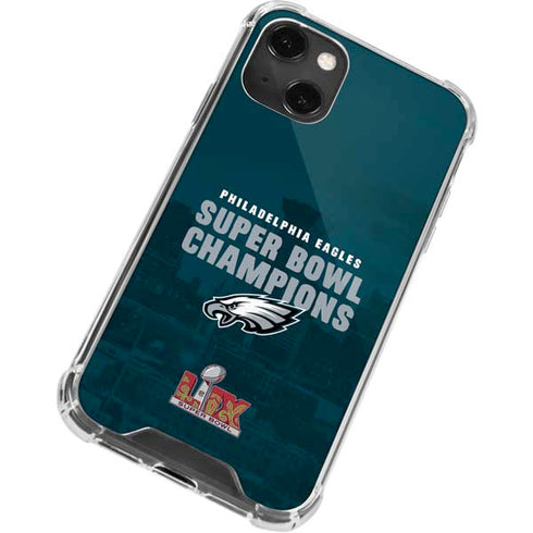 NFL Philadelphia Eagles Super Bowl LIX Champions iPhone 13 Mini Clear Case