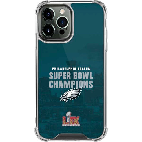 NFL Philadelphia Eagles Super Bowl LIX Champions iPhone 13 Pro Max Clear Case