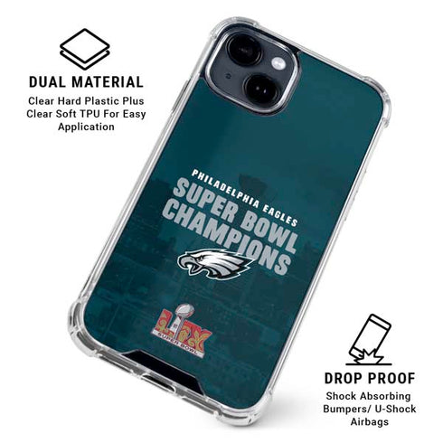 NFL Philadelphia Eagles Super Bowl LIX Champions iPhone 14 Clear Case