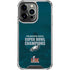 NFL Philadelphia Eagles Super Bowl LIX Champions iPhone 14 Pro Clear Case