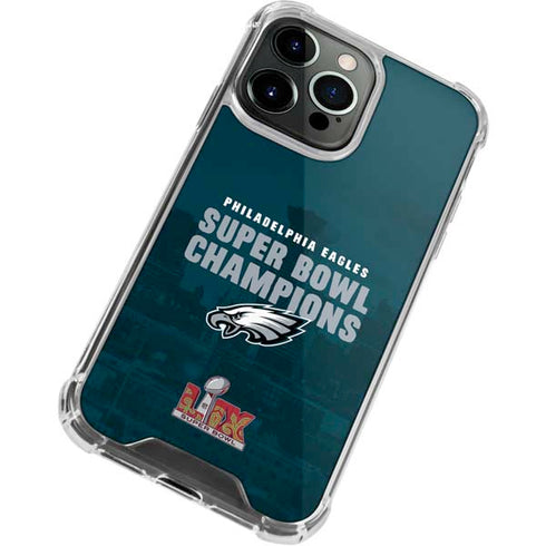 NFL Philadelphia Eagles Super Bowl LIX Champions iPhone 14 Pro Max Clear Case