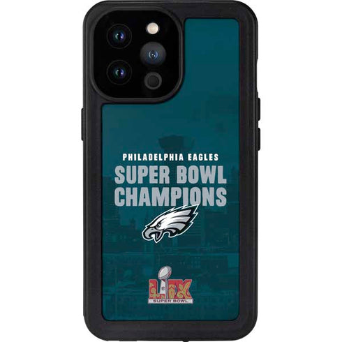 NFL Philadelphia Eagles Super Bowl LIX Champions iPhone 14 Pro Max Waterproof Case