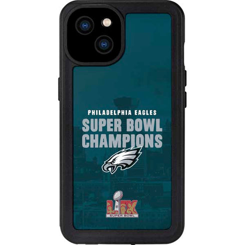 NFL Philadelphia Eagles Super Bowl LIX Champions iPhone 15 Plus Waterproof Case