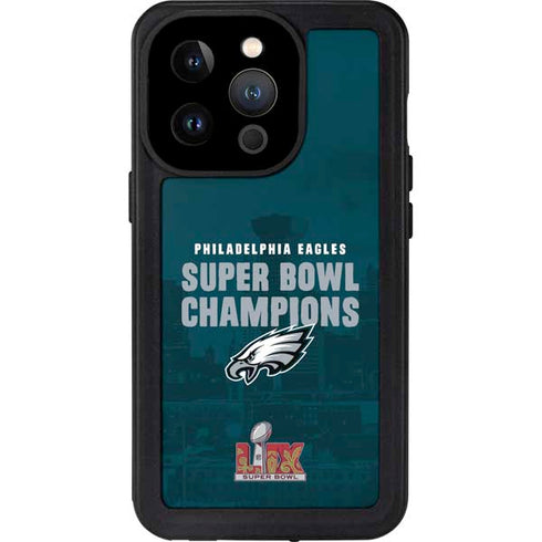 NFL Philadelphia Eagles Super Bowl LIX Champions iPhone 15 Pro Waterproof Case