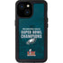 NFL Philadelphia Eagles Super Bowl LIX Champions iPhone 15 Waterproof Case