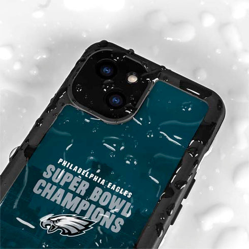 NFL Philadelphia Eagles Super Bowl LIX Champions iPhone 15 Waterproof Case