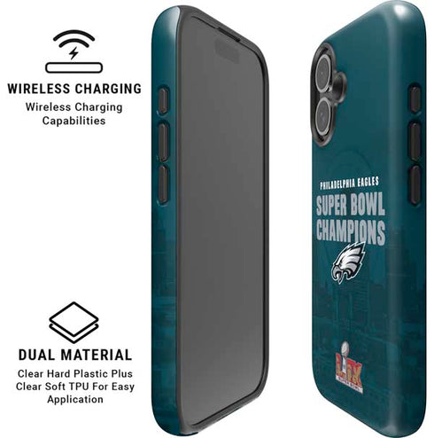 NFL Philadelphia Eagles Super Bowl LIX Champions iPhone 16 Magsafe Impact Case