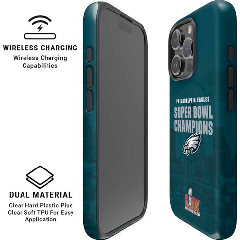 NFL Philadelphia Eagles Super Bowl LIX Champions iPhone 16 Pro Max Magsafe Impact Case