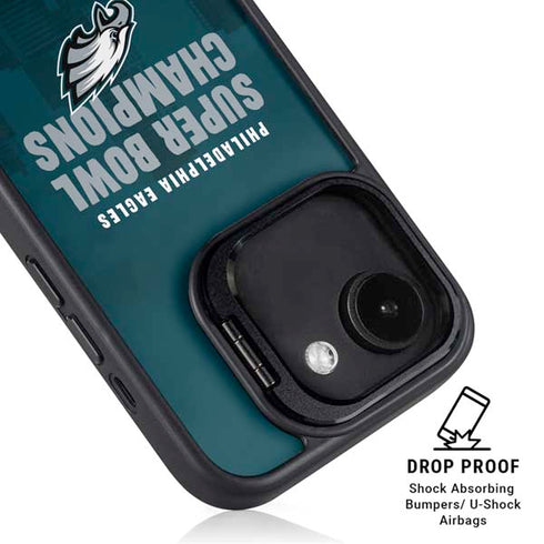 NFL Philadelphia Eagles Super Bowl LIX Champions iPhone 16e Kickstand Case