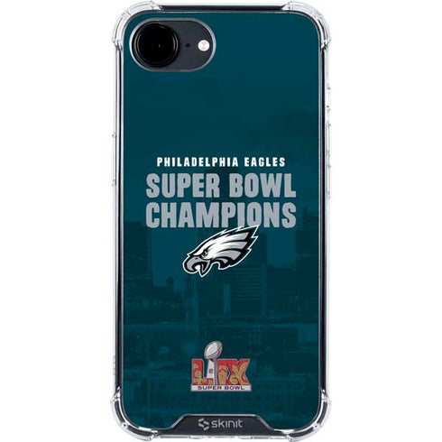 NFL Philadelphia Eagles Super Bowl LIX Champions iPhone 16e Clear Case