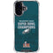 NFL Philadelphia Eagles Super Bowl LIX Champions iPhone 17 Clear Case
