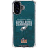 NFL Philadelphia Eagles Super Bowl LIX Champions iPhone 17 Clear Case
