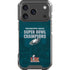 NFL Philadelphia Eagles Super Bowl LIX Champions iPhone 17 Pro Clear Case