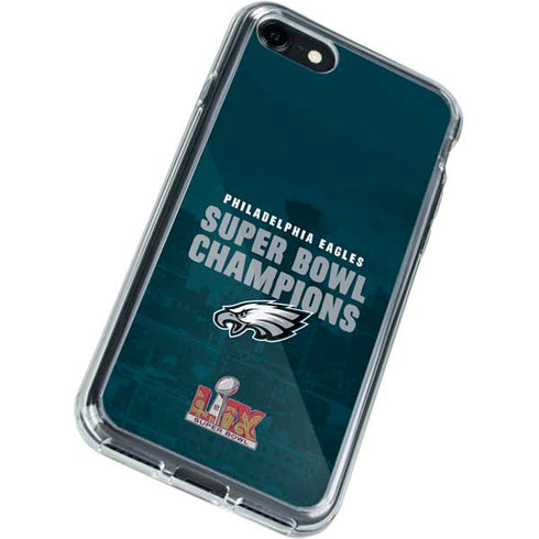 NFL Philadelphia Eagles Super Bowl LIX Champions iPhone SE (2nd & 3rd Gen) Clear Case