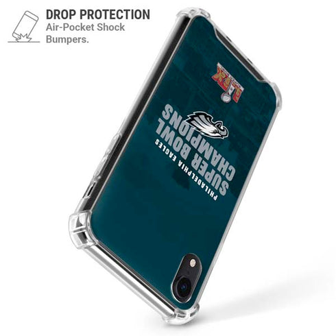 NFL Philadelphia Eagles Super Bowl LIX Champions iPhone XR Clear Case
