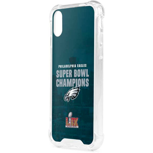 NFL Philadelphia Eagles Super Bowl LIX Champions iPhone XS Clear Case