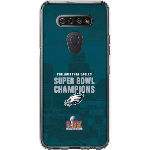 NFL Philadelphia Eagles Super Bowl LIX Champions LG K51/Q51 Clear Case