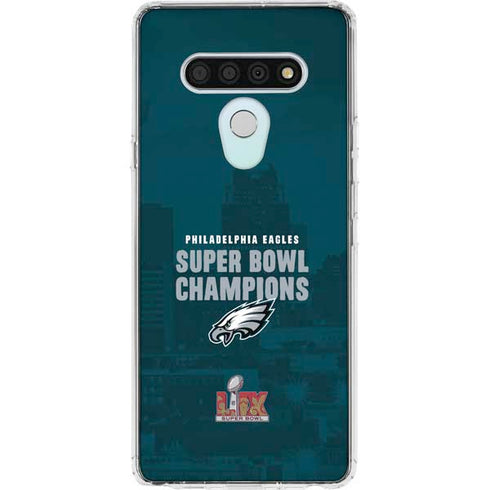 NFL Philadelphia Eagles Super Bowl LIX Champions LG Stylo 6 Clear Case