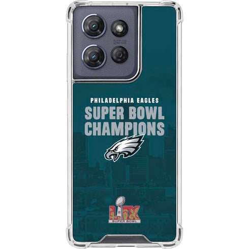 NFL Philadelphia Eagles Super Bowl LIX Champions Moto G 5G (2025) Clear Case