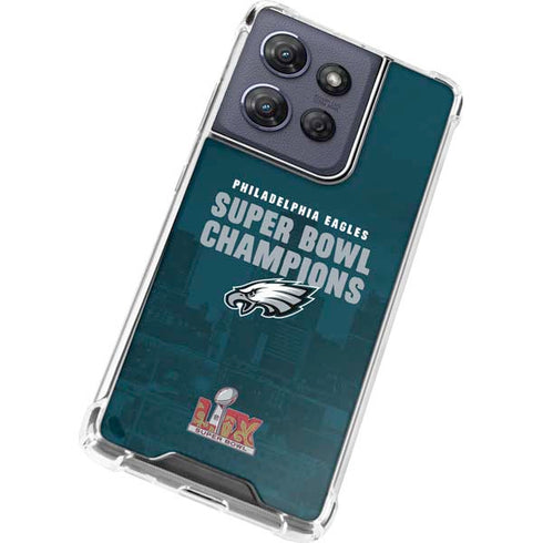 NFL Philadelphia Eagles Super Bowl LIX Champions Moto G Power 5G (2025) Clear Case