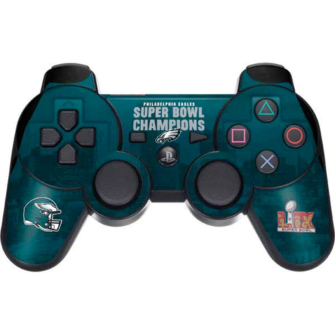 NFL Philadelphia Eagles Super Bowl LIX Champions PS3 Dual Shock wireless controller Skin