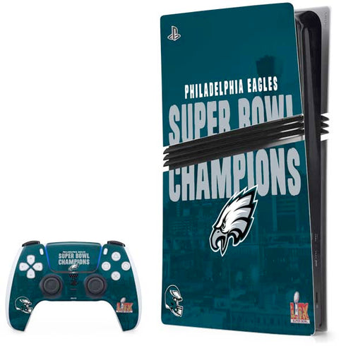 NFL Philadelphia Eagles Super Bowl LIX Champions PS5 Pro Bundle Skin