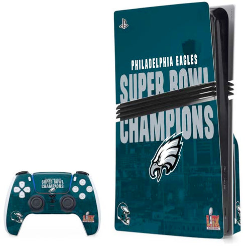 NFL Philadelphia Eagles Super Bowl LIX Champions PS5 Pro Disk Bundle Skin