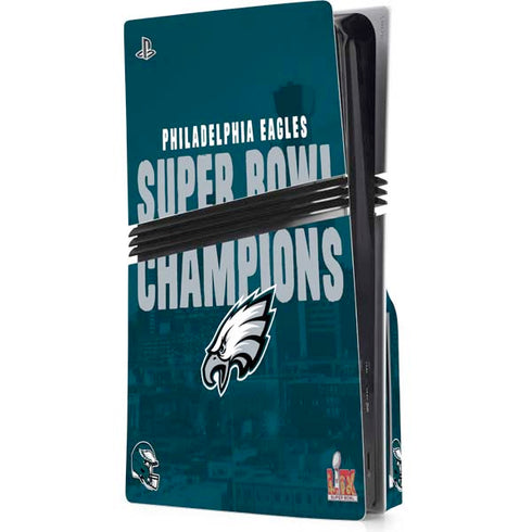 NFL Philadelphia Eagles Super Bowl LIX Champions PS5 Pro Disk Console Skin