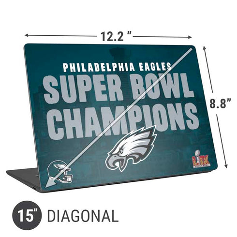 NFL Philadelphia Eagles Super Bowl LIX Champions Universal Laptop 15in (12.2 x 8.8in) Skin