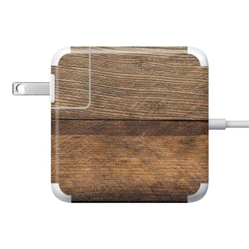 Early American Wood Planks 85W Power Adapter (15 and 17 inch MacBook Pro Charger) Skin