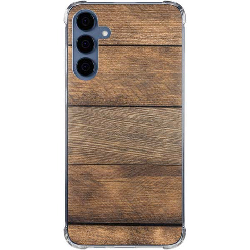 Early American Wood Planks Galaxy A55 5G Clear Case