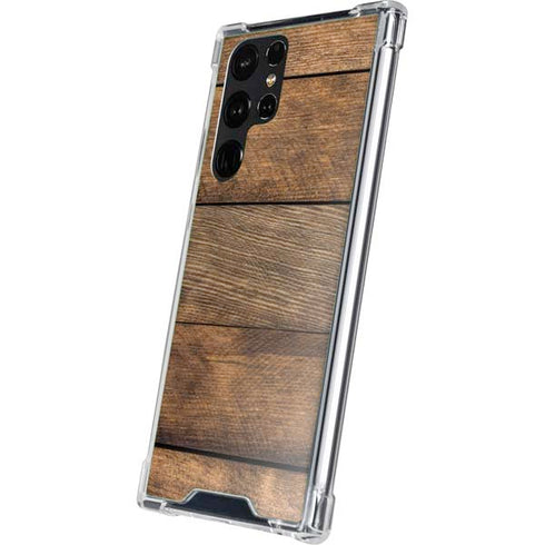 Early American Wood Planks Galaxy S23 Ultra Clear Case