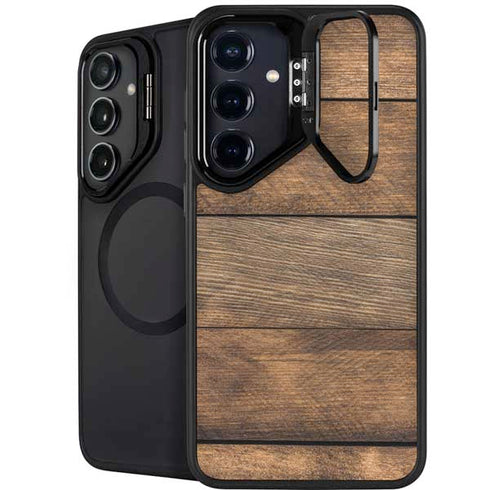 Early American Wood Planks Galaxy S25 Kickstand Case