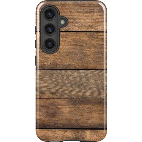 Early American Wood Planks Galaxy S25 Plus Impact Case