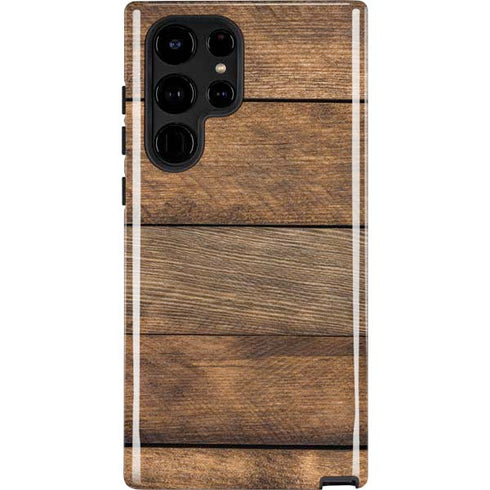 Early American Wood Planks Galaxy S25 Ultra Impact Case