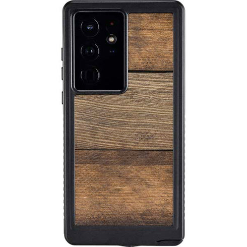 Early American Wood Planks Galaxy S24 Ultra Waterproof Case