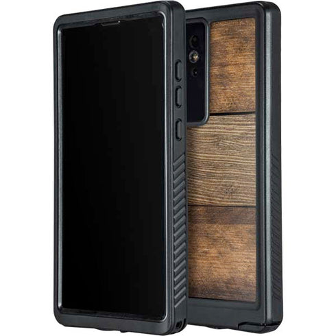Early American Wood Planks Galaxy S24 Ultra Waterproof Case