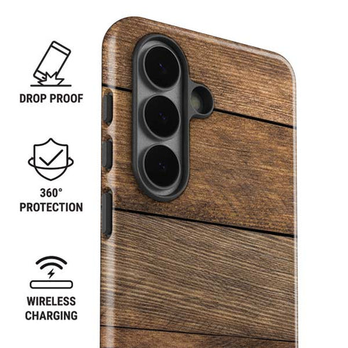 Early American Wood Planks Galaxy S26 Impact Case