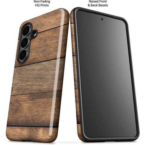 Early American Wood Planks Galaxy S26 Impact Case