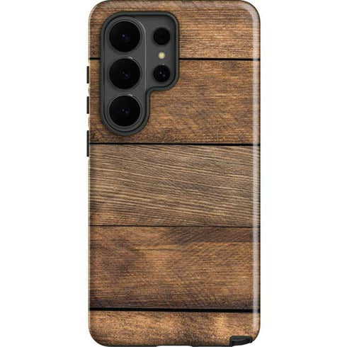Early American Wood Planks Galaxy S26 Ultra Impact Case
