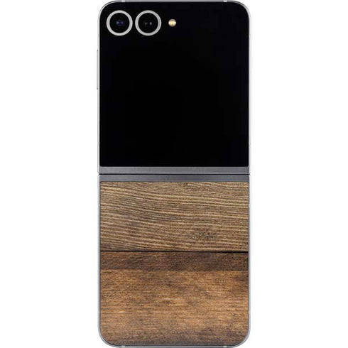 Early American Wood Planks Galaxy Z Flip6 Skin
