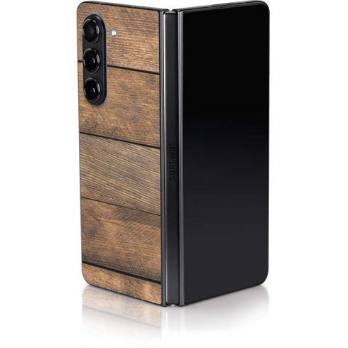 Early American Wood Planks Galaxy Z Fold5 5G Skin