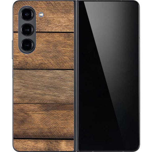 Early American Wood Planks Galaxy Z Fold5 5G Skin