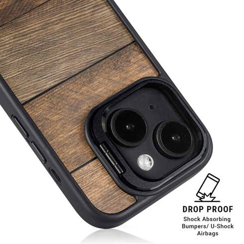 Early American Wood Planks iPhone 14 Kickstand Case