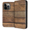 Early American Wood Planks iPhone 14 Pro Folio Case