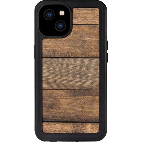 Early American Wood Planks iPhone 15 Plus Waterproof Case